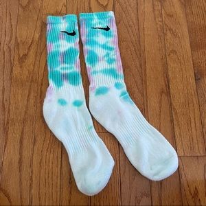 Nike tie dye socks blue/purple
